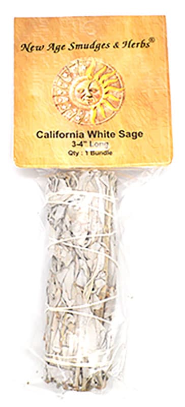 California White Sage smudge stick 3-4"