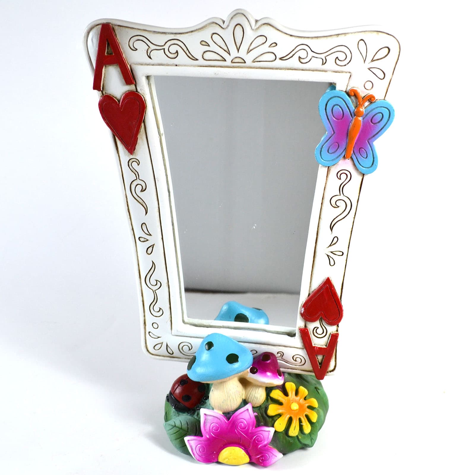 8 1/2" Alice in Wonderland Playing Card Mirror